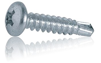 Lokšnu metala skruves