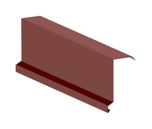 Vējmala augšējā RŠ 250, Prefalz stucco, Tumši sarkana P.10 RAL 3009