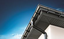BRYZA jumta perforēta griestu plastmasas plāksne, garums 3M, platums 305 mm, Balta RAL 9010 (2)