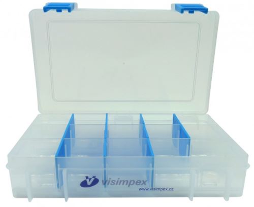 VISIBOX tukša L, caurspīdīga/zila / iepakojumā 1 gab
