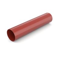 BRYZA Notekcaurule bez uzmavas plastmasas Ø 90 mm, garums 3M, Sarkanā RAL 3011 BRYZA Notekcaurule bez uzmavas plastmasas Ø 90 mm, garums 3M, Sarkanā RAL 3011