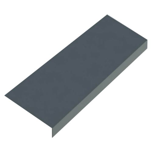 Apakšklājs noteces apmalei RŠ 167, Prefalz stucco, Antracīts P.10 RAL 7016