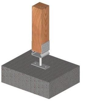 Enkurplāksne 14-06/60x80 baltais cinks / iepakojumā 1 gab.