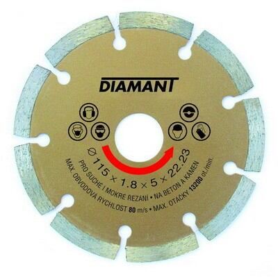 DIAMANT segmentētais dimanta disks 150x22,2 / iepakojums 1 gb